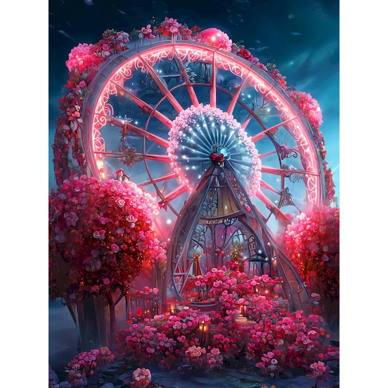 Home Decor On Wheels - SDOYUNO Acrylic Paint By Number Pink