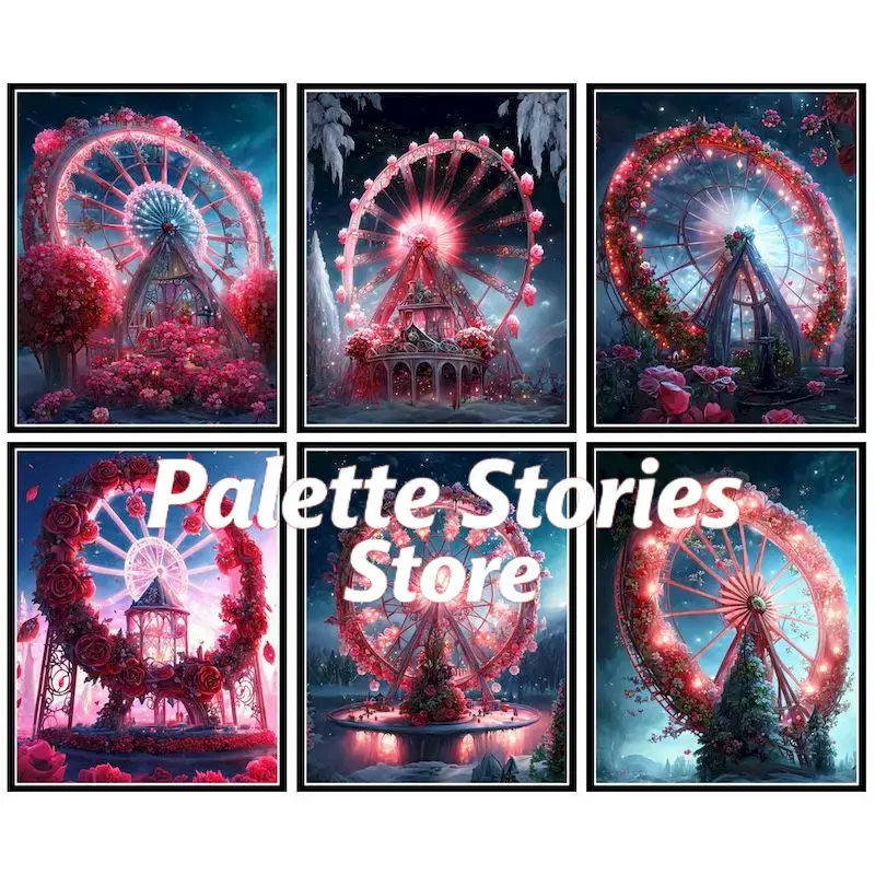 Home Decor On Wheels - 1PCS frameless Coloring By Numbers Red