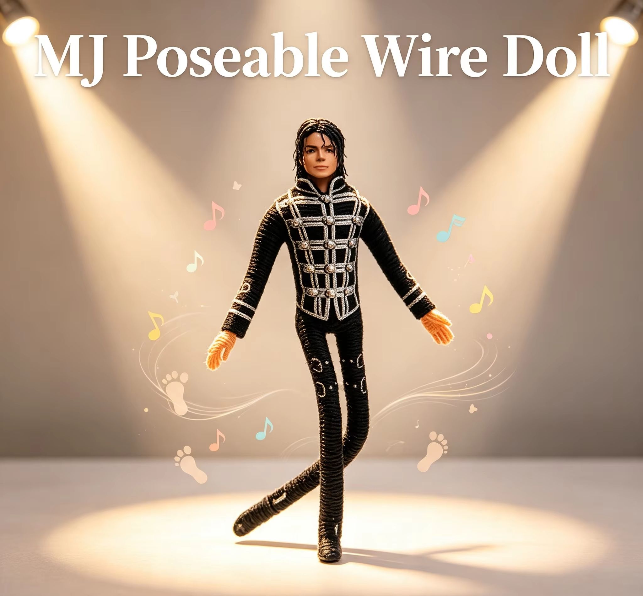 Home Decor Unique Items - Michael Jackson Movable Joint Plush Stuffed