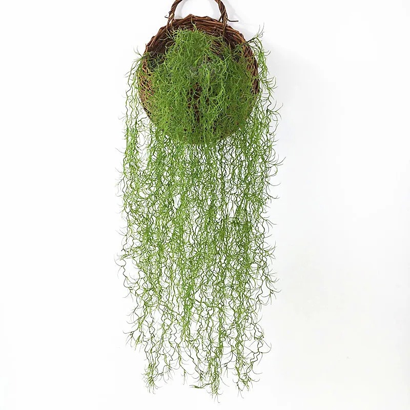 Rattan Plant Basket - 1/3/5pcs Air Grass Green Plants Long