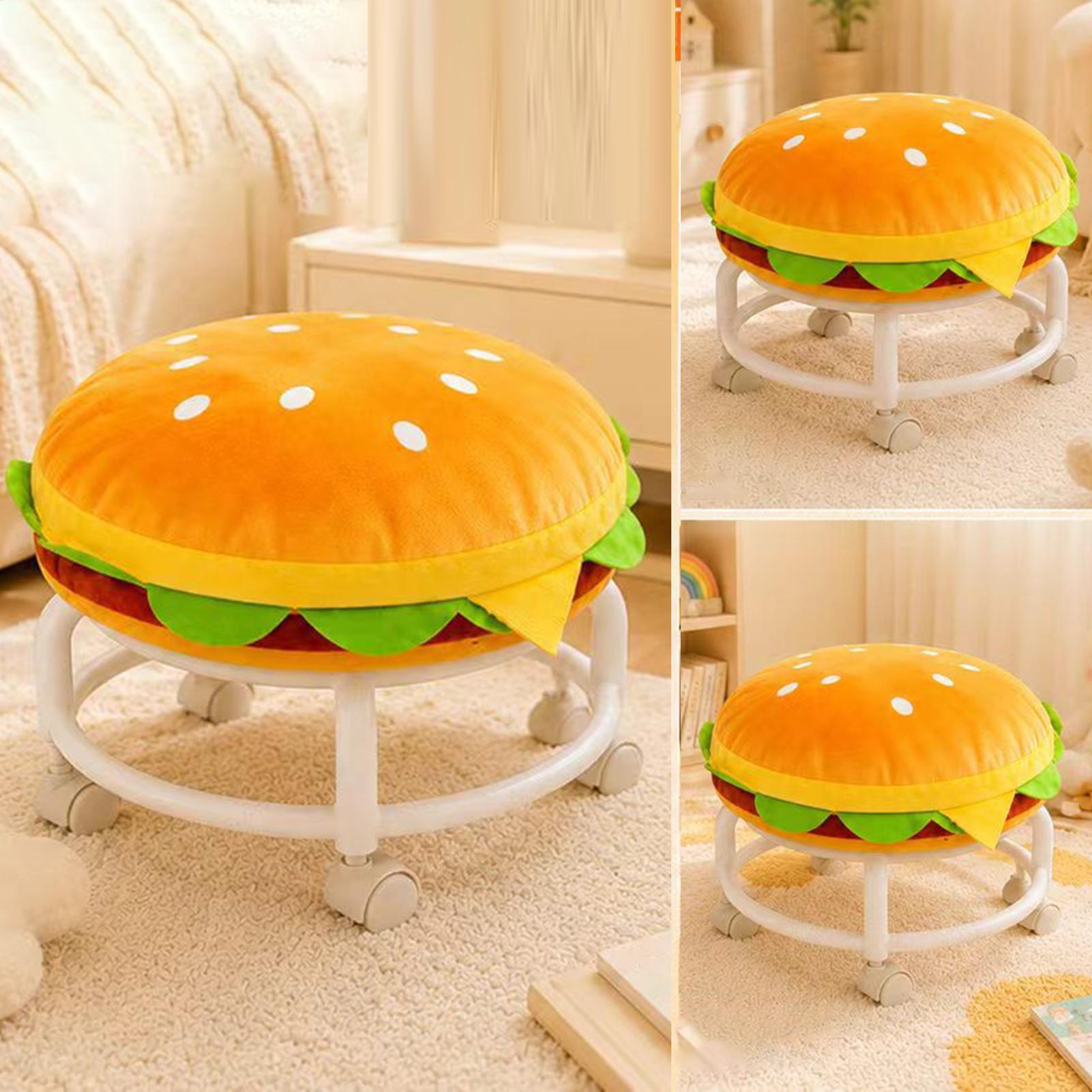 Home Decor On Wheels - Stool With Wheels Soft Cute Comfortable