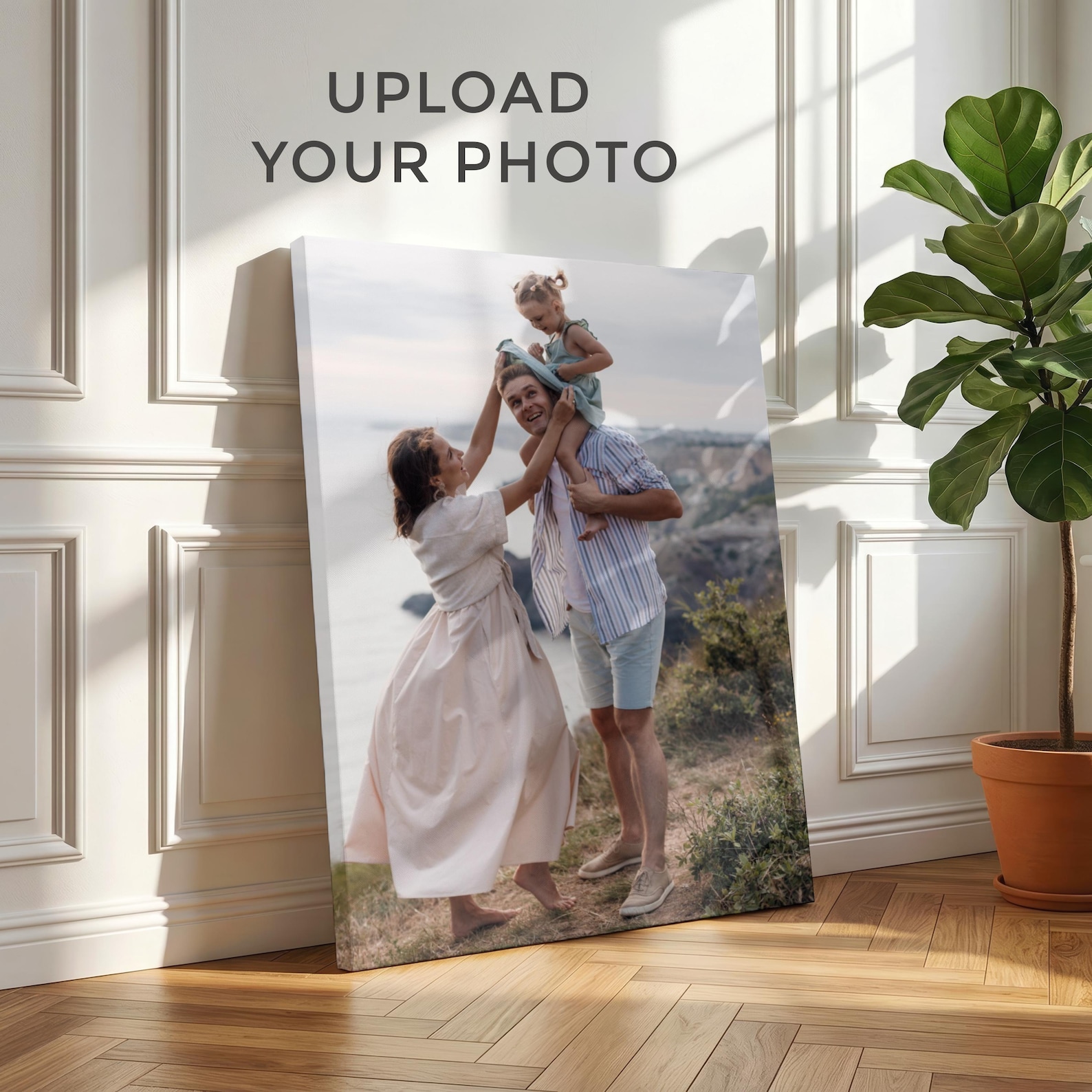 Home Decor Design - Personalized Photo Canvas, Custom Family Wall