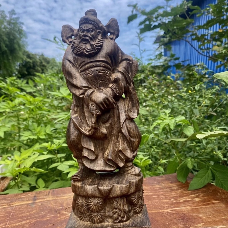 Home Decor Vietnam - Hand Carved Vietnam Wood Zhong Kui