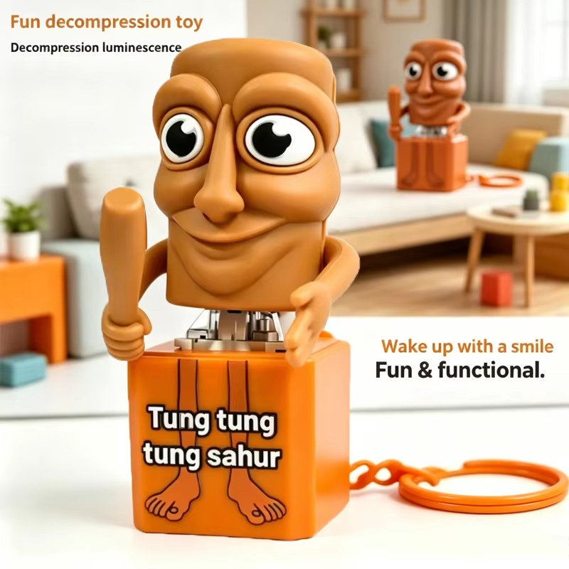 Home Decor Unique Items - New Tung Tung Tung Sahur Keychain