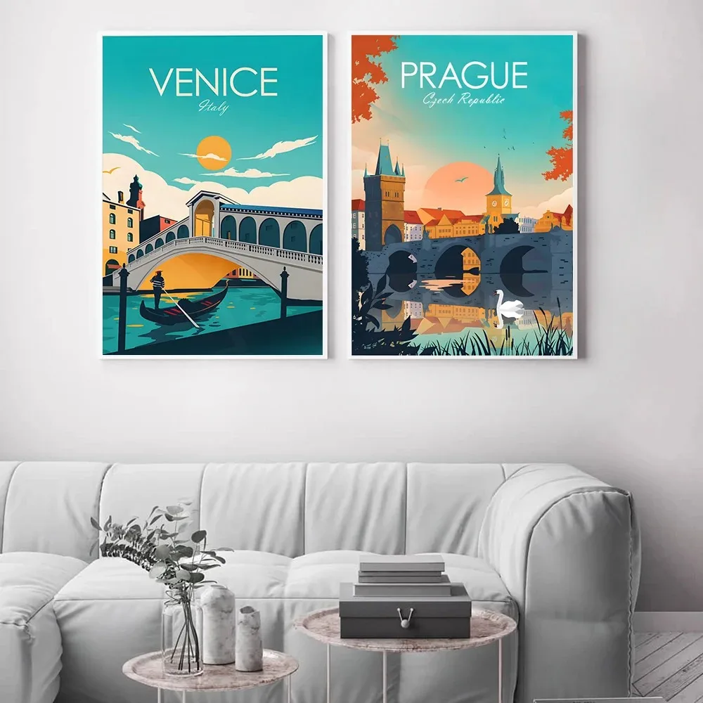 Home Decor Vietnam - Tourist Cities Landscape Shanghai Vietnam Madrid