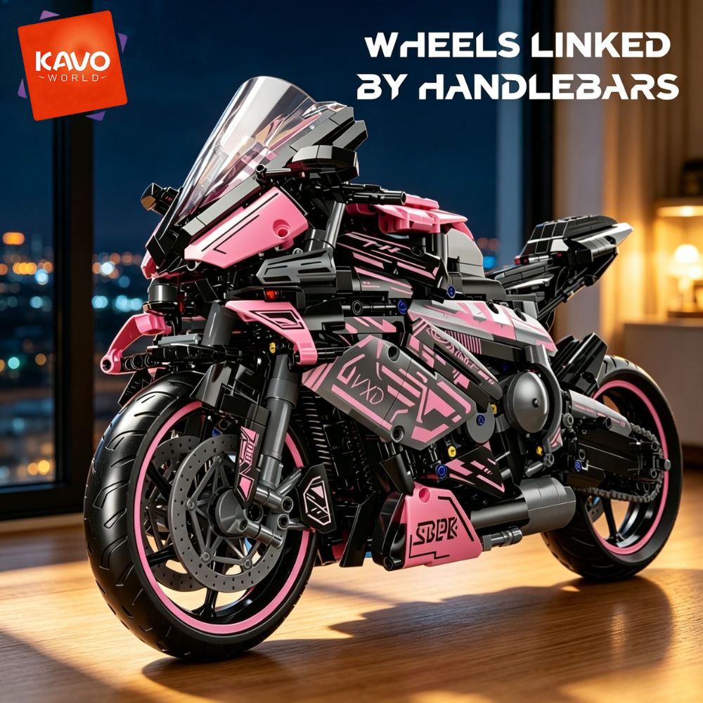 Home Decor On Wheels - KAVOWORLD 1:5 Large Scale Motorcycle Building