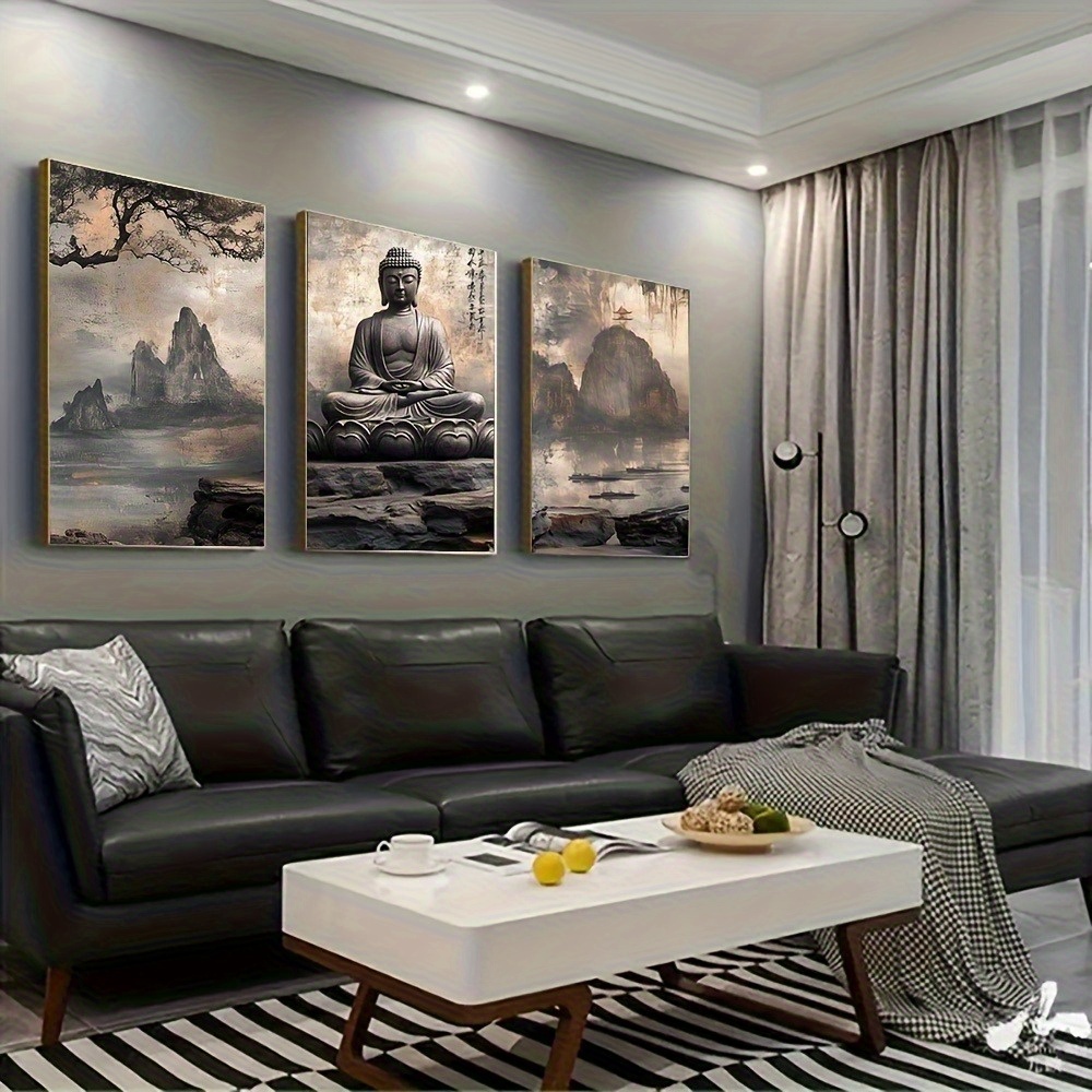 3pcs Buddha Meditation - Asian - Home Decor Vietnam recension och pris