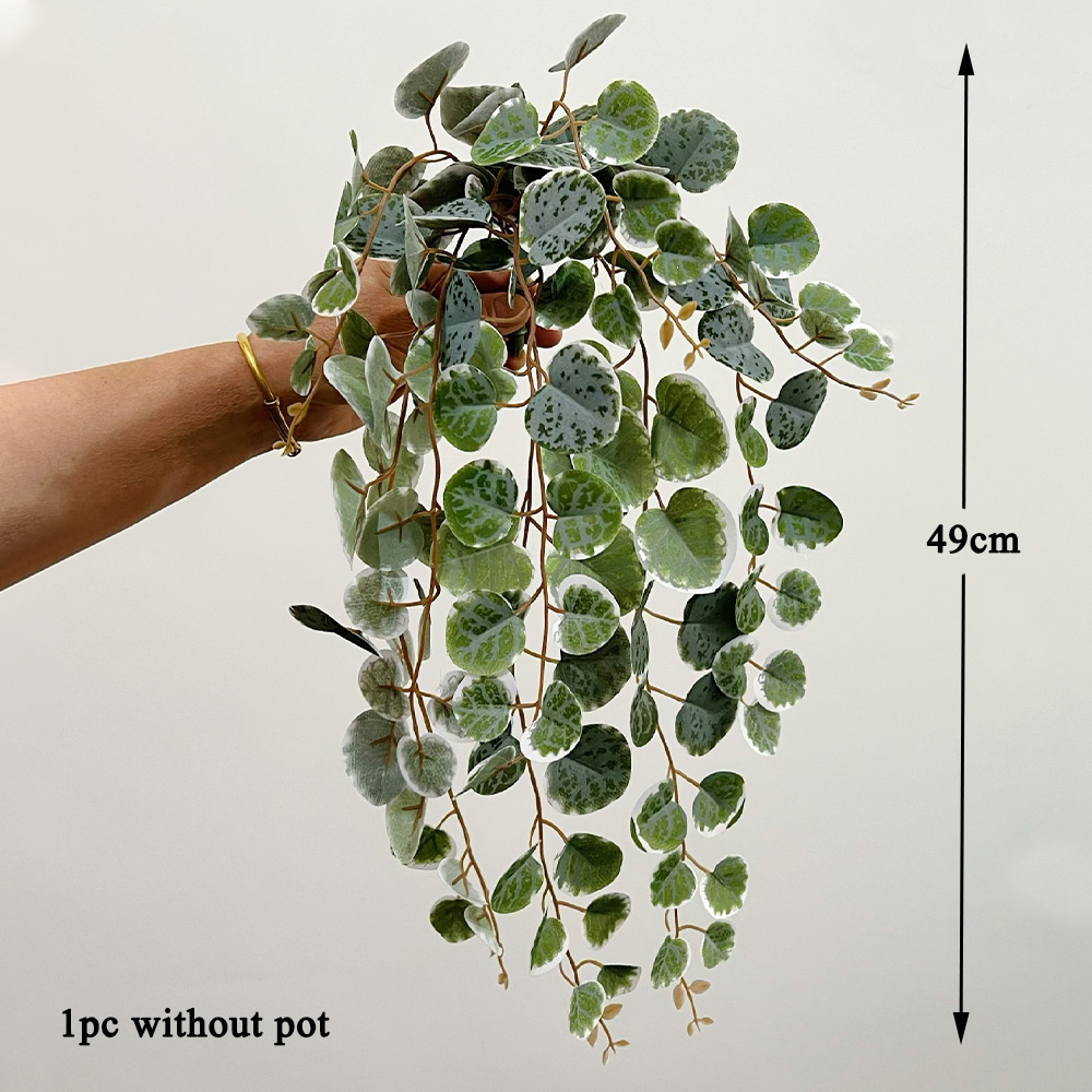 49cm Artificial Plants Vines F - Rattan Plant Basket recension och pris