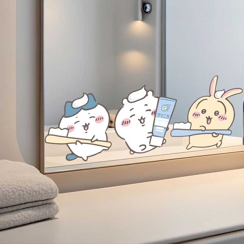 Hot Chiikawa Mirror Stickers S - Vanity Home Decor recension och pris
