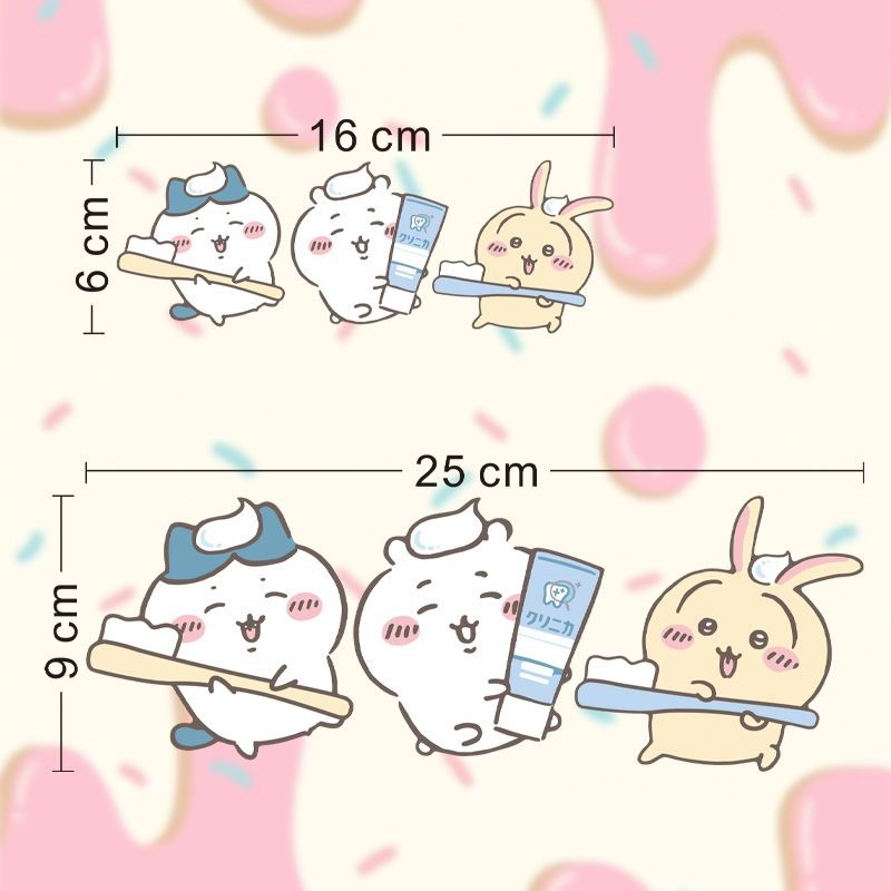 Hot Chiikawa Mirror Stickers S - Vanity Home Decor recension och pris