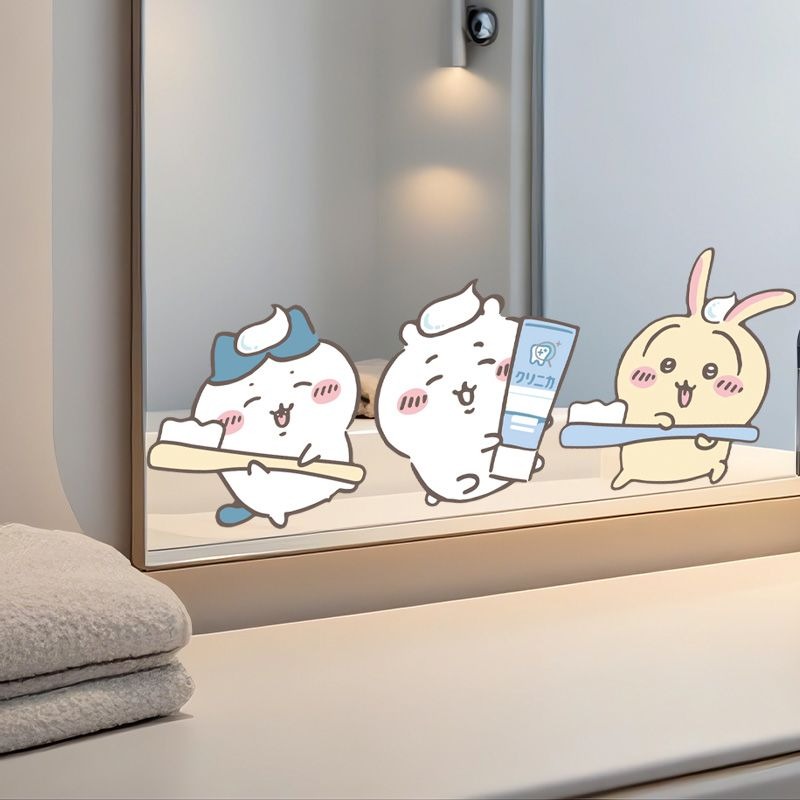 Hot Chiikawa Mirror Stickers S - Vanity Home Decor recension och pris