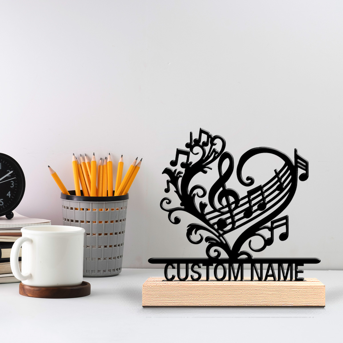 1pc music flower Custom Text M - Home Decor Statue recension och pris