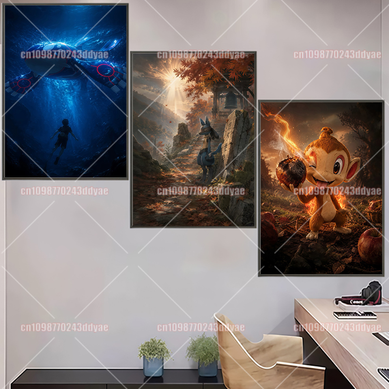 Anime Pokemon Character Origin - Home Decor Canvas recension och pris