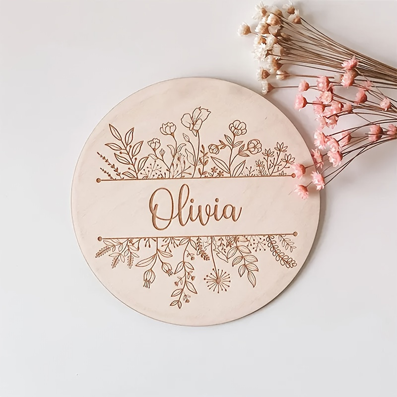 Personalized Floral Engraved N - Home Decor For Wedding recension och pris