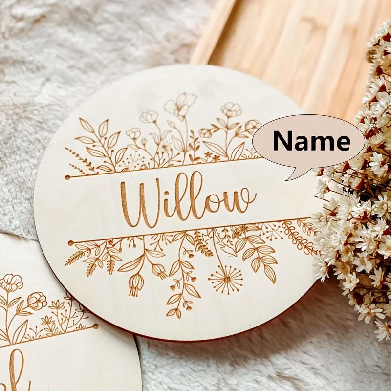 Personalized Floral Engraved N - Home Decor For Wedding recension och pris