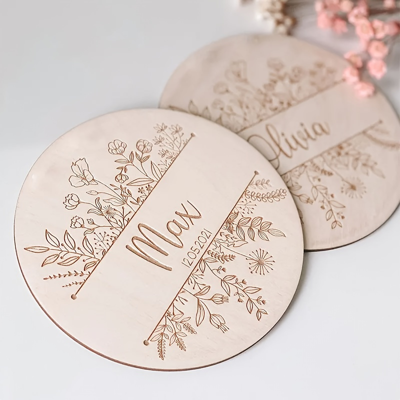 Personalized Floral Engraved N - Home Decor For Wedding recension och pris