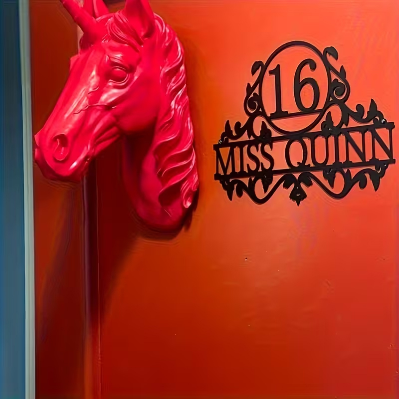 Custom Metal House Number & St - Home Decor For Wedding recension och pris