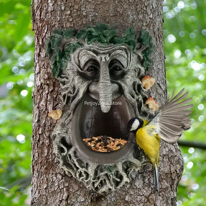 Outdoor Garden Yard Tree Face  - Home Decor Statue recension och pris