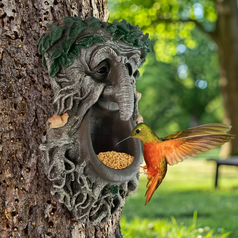 Outdoor Garden Yard Tree Face  - Home Decor Statue recension och pris