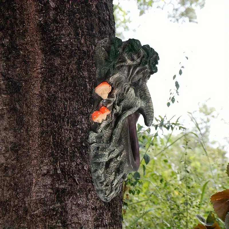 Outdoor Garden Yard Tree Face  - Home Decor Statue recension och pris