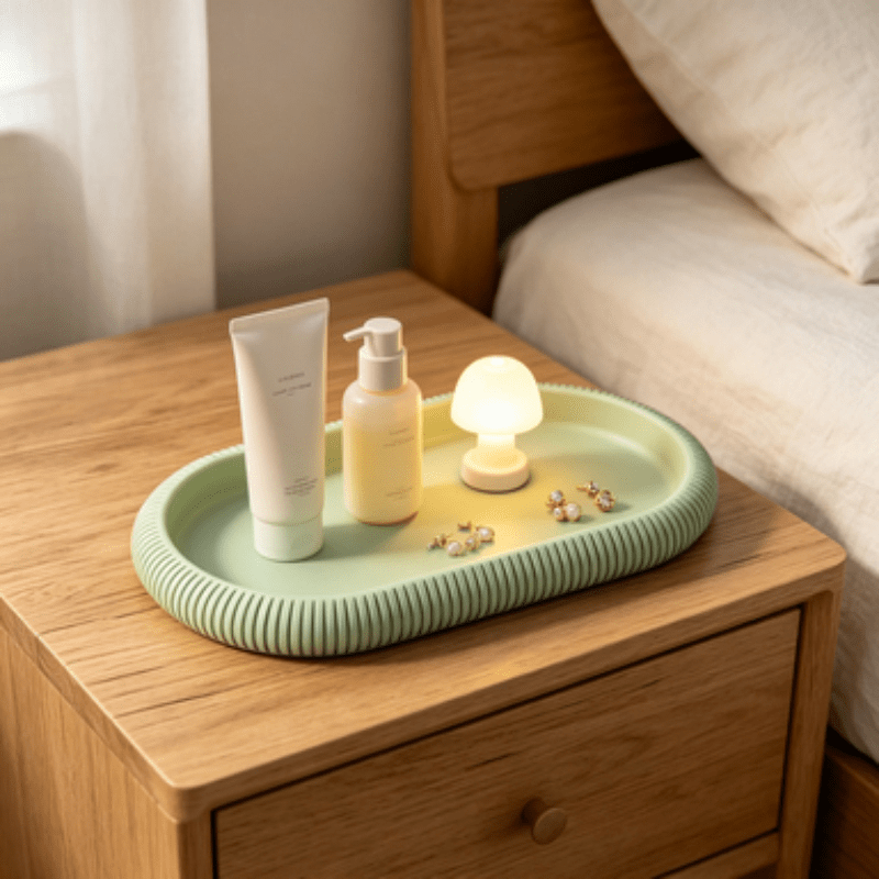 Oval Storage Tray Decorative O - Vanity Home Decor recension och pris