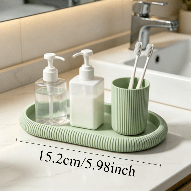 Oval Storage Tray Decorative O - Vanity Home Decor recension och pris