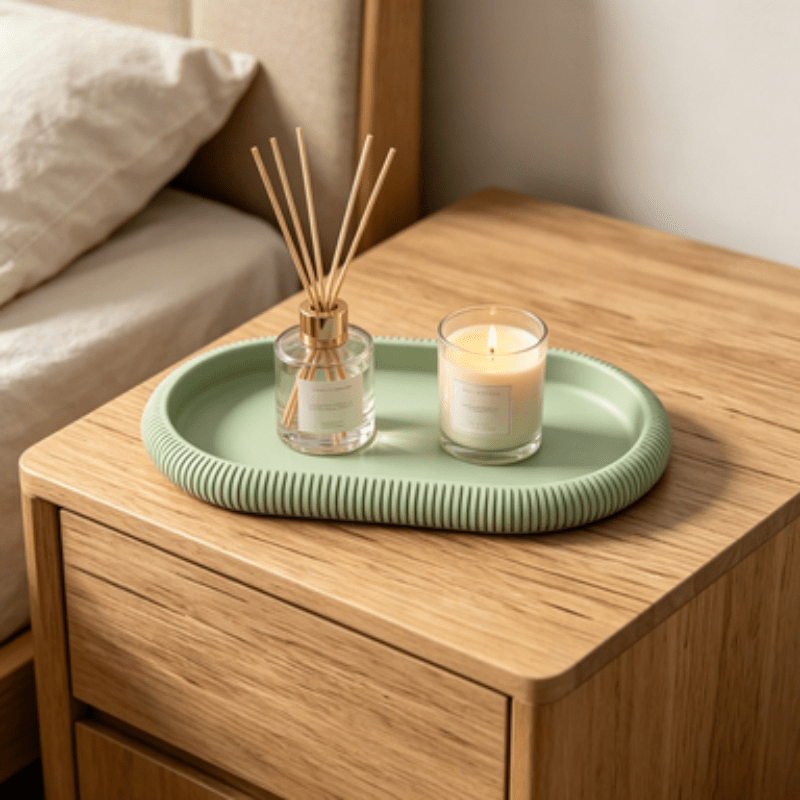 Oval Storage Tray Decorative O - Vanity Home Decor recension och pris