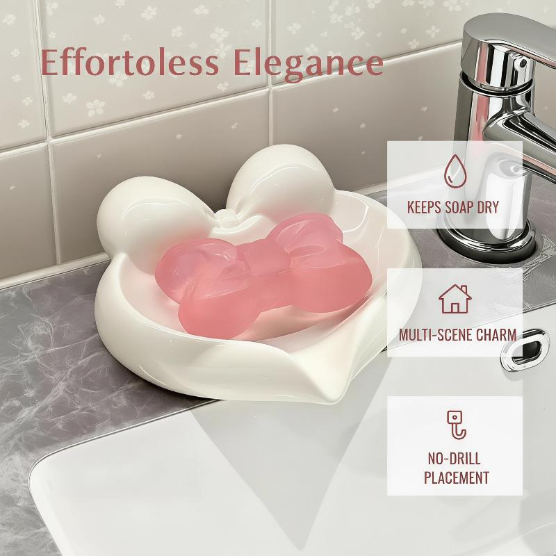 Cute Bow Heart Shaped Ceramic  - Vanity Home Decor recension och pris