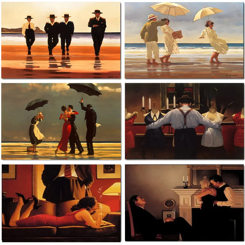 Scottish Artist Jack Vettriano - Geometric Wall Art recension och pris