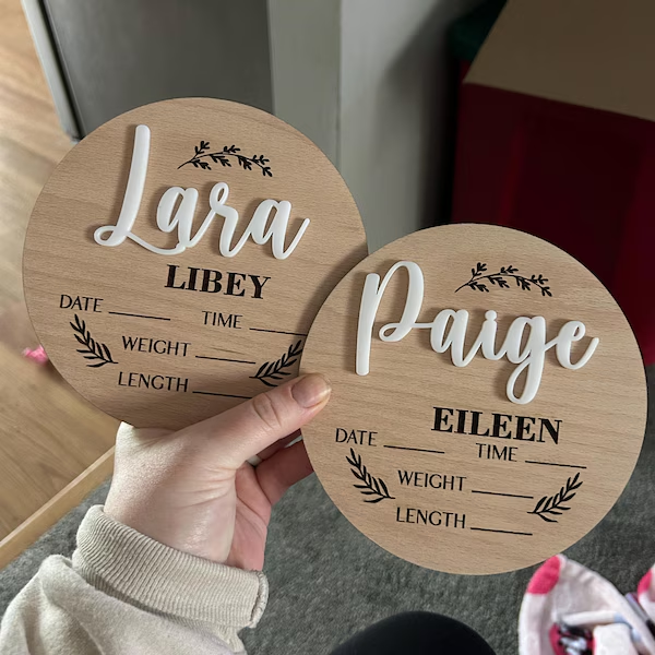 1Pc Custom Baby Announcement S - Home Decor For Wedding recension och pris