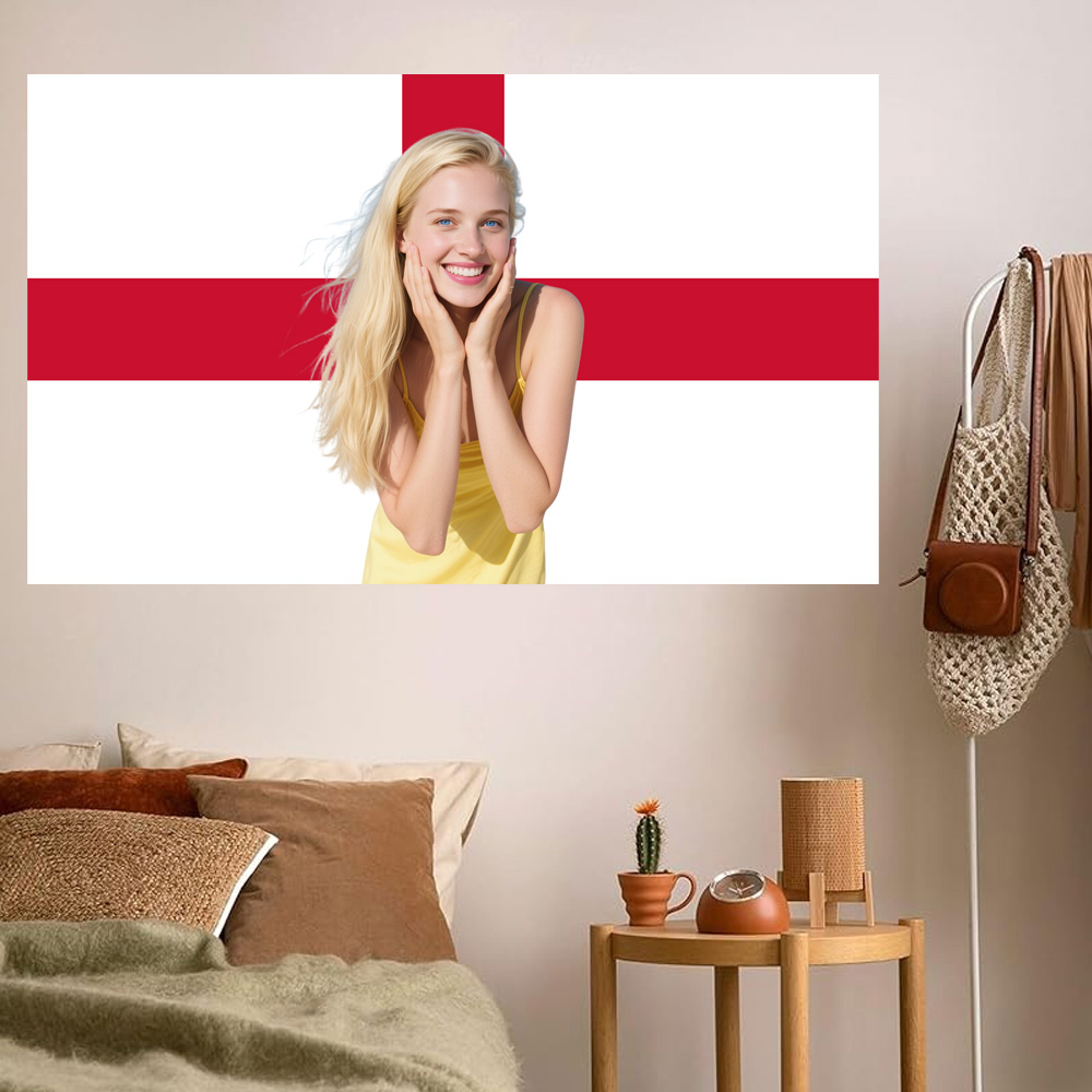 1pc 2D FLAT Personalize Englan - Home Decor Design recension och pris
