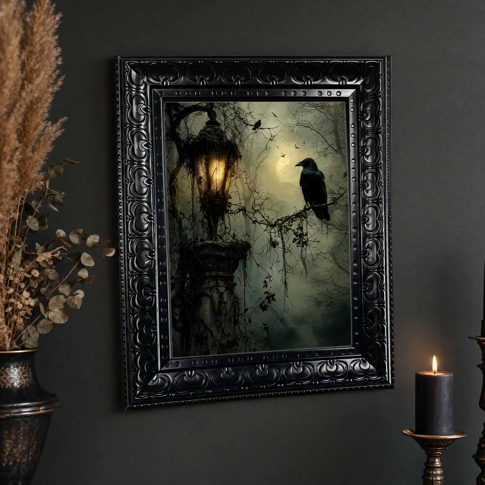 Halloween Wall Art, Framed Can - Abstract Oil Painting recension och pris
