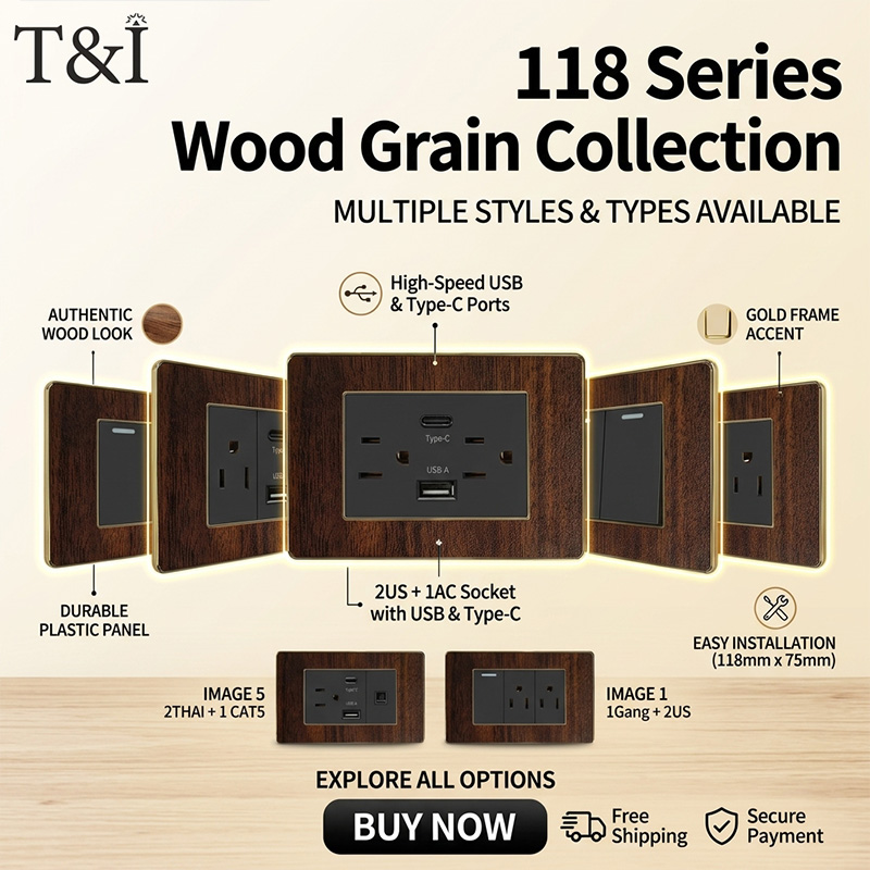 Vintage Wood Grain Wall Plate  - Home Decor Outlet recension och pris
