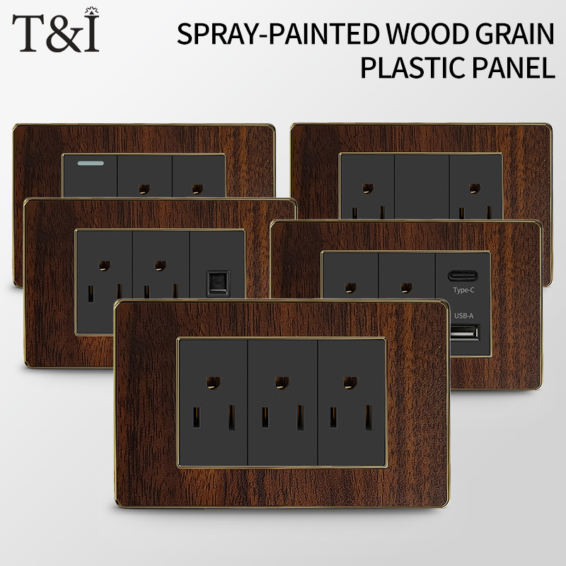 Vintage Wood Grain Wall Plate  - Home Decor Outlet recension och pris
