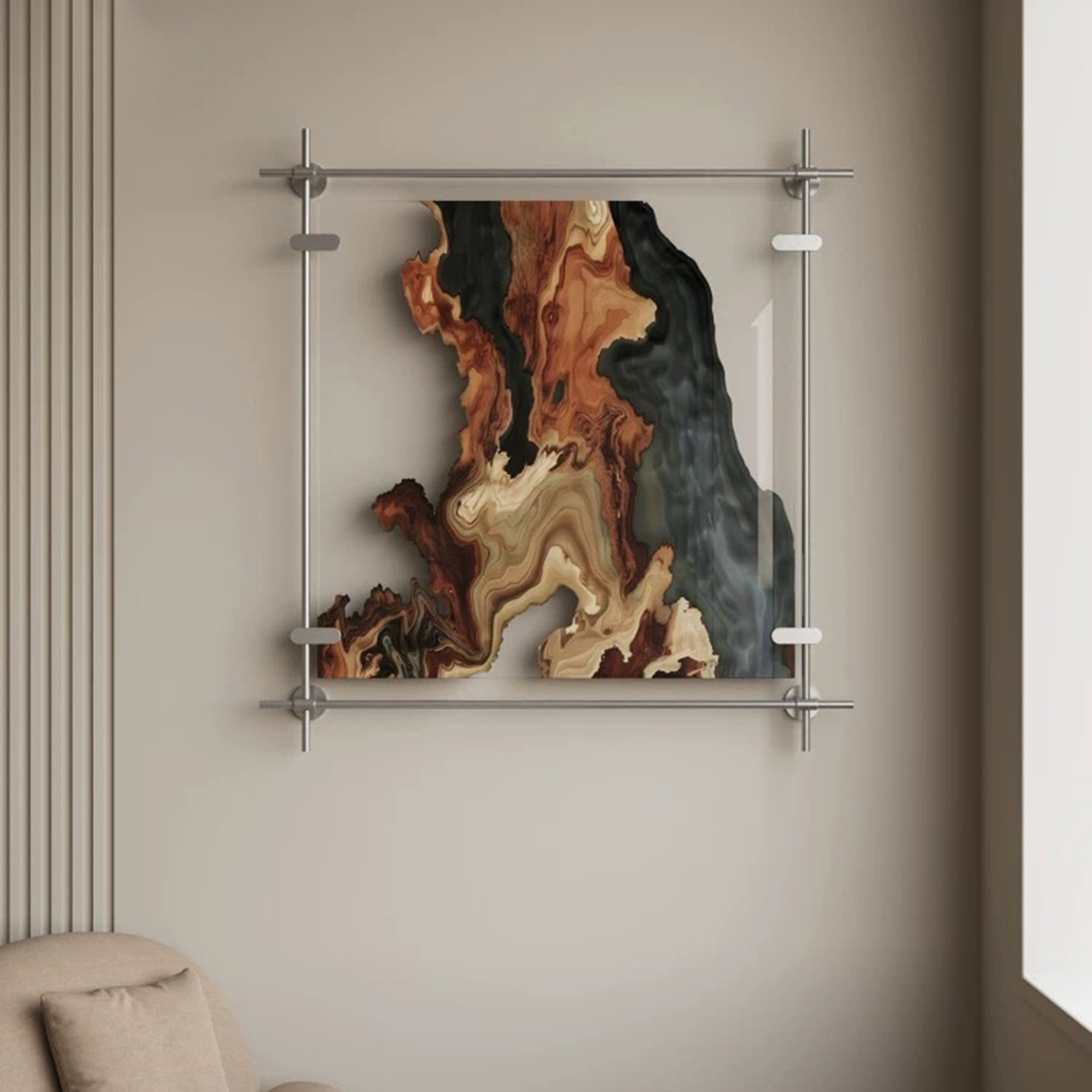Acrylic installation painting  - Abstract Oil Painting recension och pris