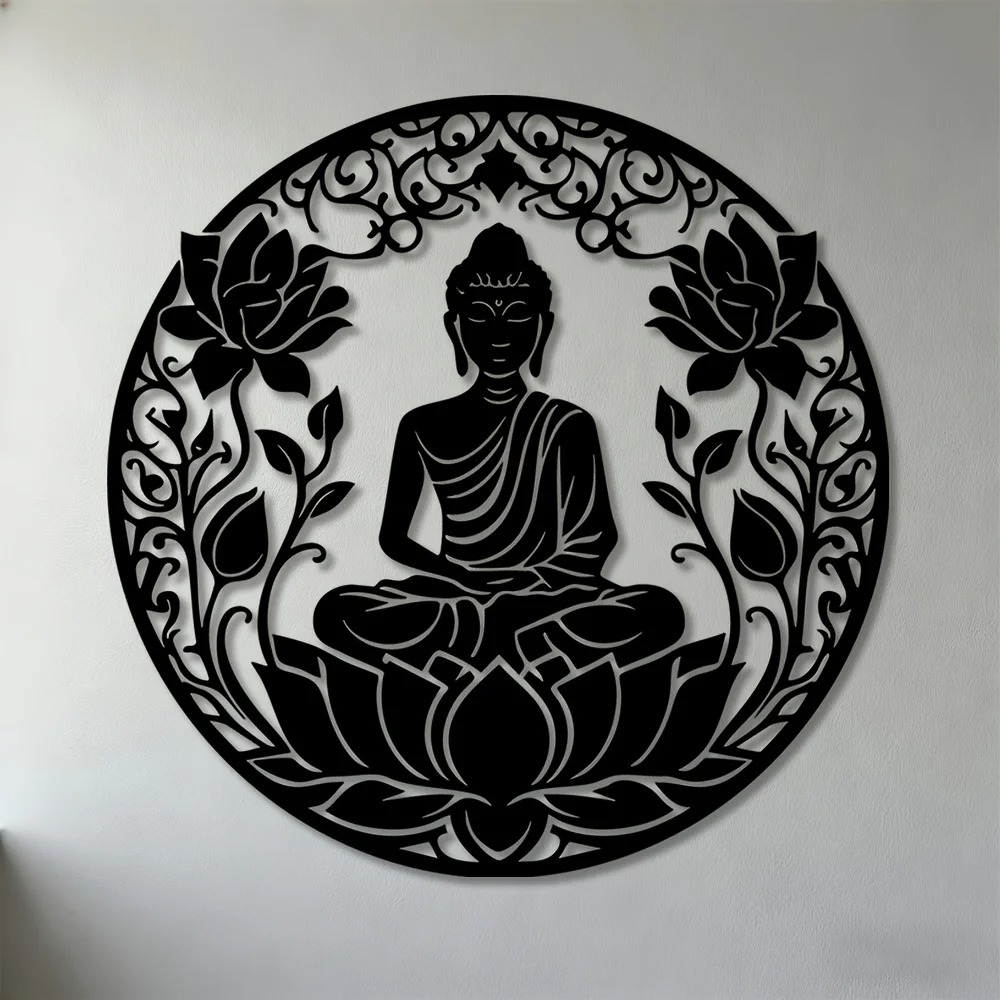 Brand 2D Flat Buddha Lotus Man - Home Decor Brand recension och pris