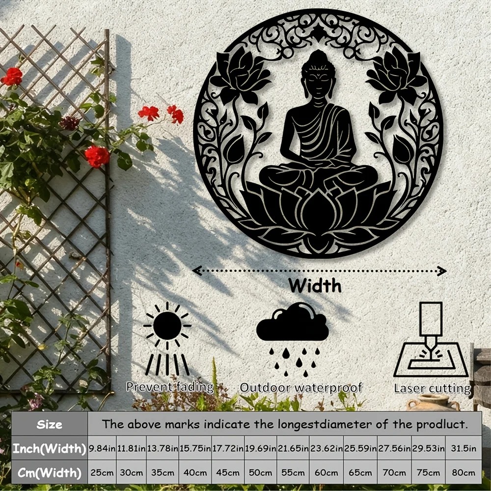 Brand 2D Flat Buddha Lotus Man - Home Decor Brand recension och pris