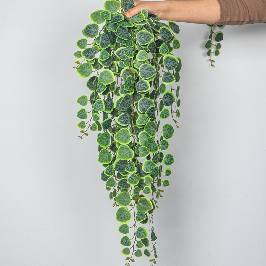 60-80cm Artificial Hanging Vin - Rattan Plant Basket recension och pris