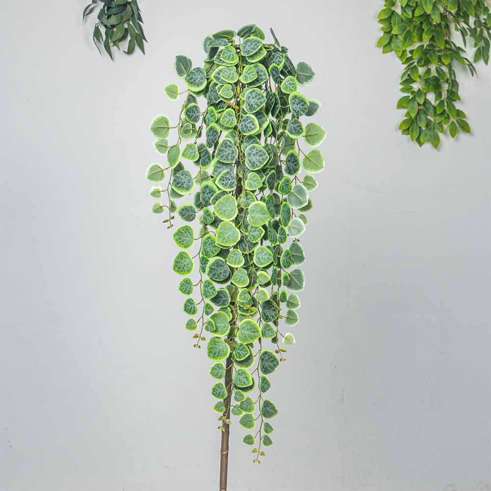 60-80cm Artificial Hanging Vin - Rattan Plant Basket recension och pris