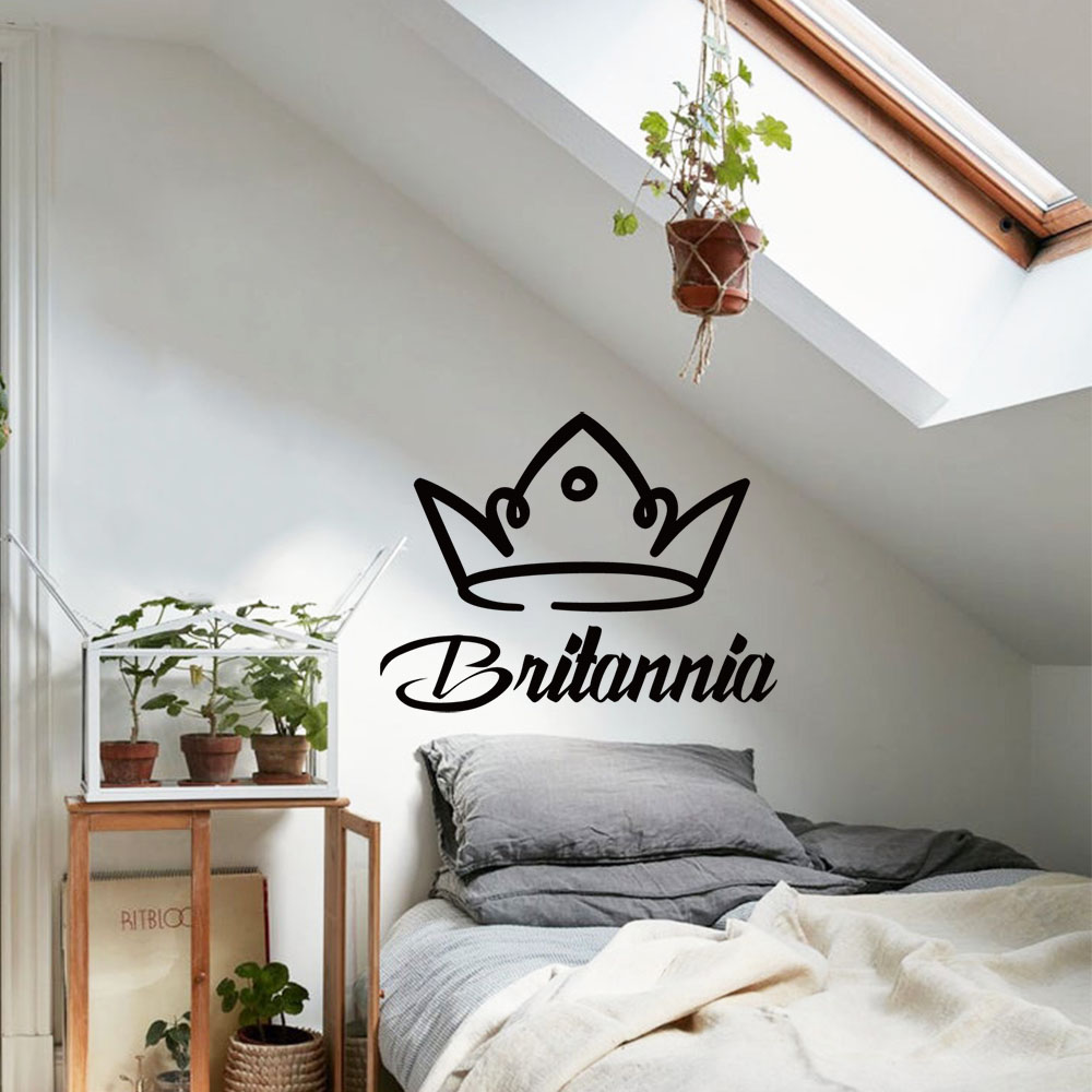 1PC Romantic Crown Customizabl - Home Decor Wallpaper recension och pris