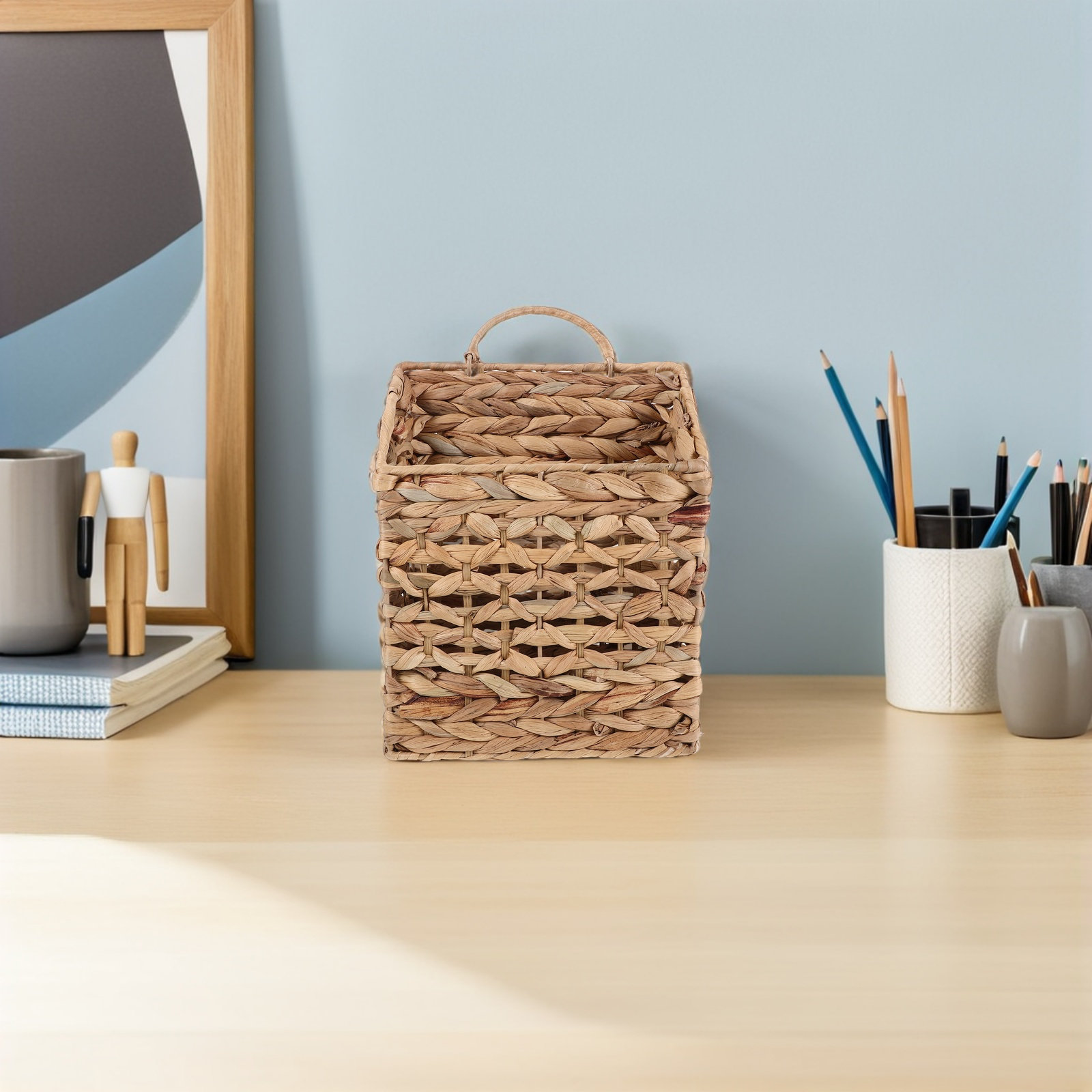 Wicker Hanging Storage Basket  - Rattan Plant Basket recension och pris