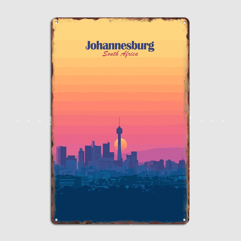 Johannesburg Skyline Sunset Tr - Home Decor Johannesburg recension och pris