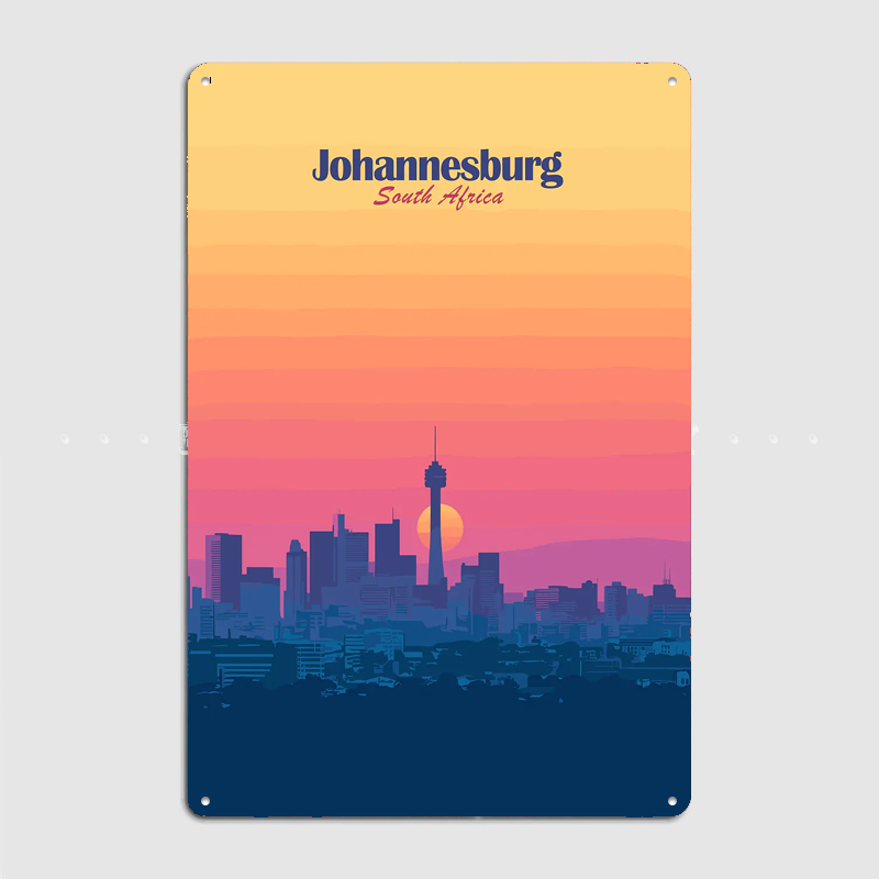 Johannesburg Skyline Sunset Tr - Home Decor Johannesburg recension och pris