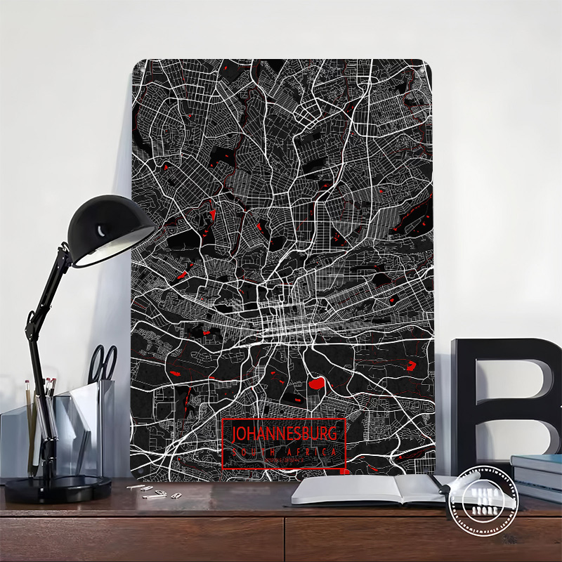 Johannesburg City Map South Af - Home Decor Johannesburg recension och pris