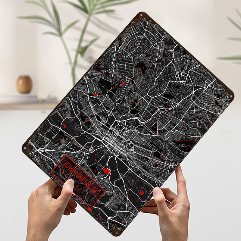Johannesburg City Map South Af - Home Decor Johannesburg recension och pris