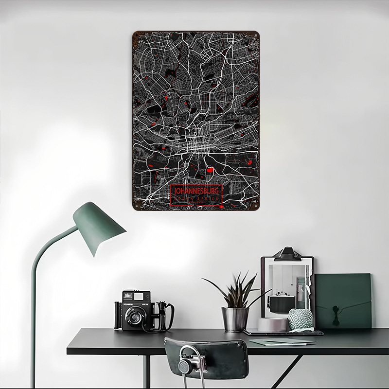 Johannesburg City Map South Af - Home Decor Johannesburg recension och pris