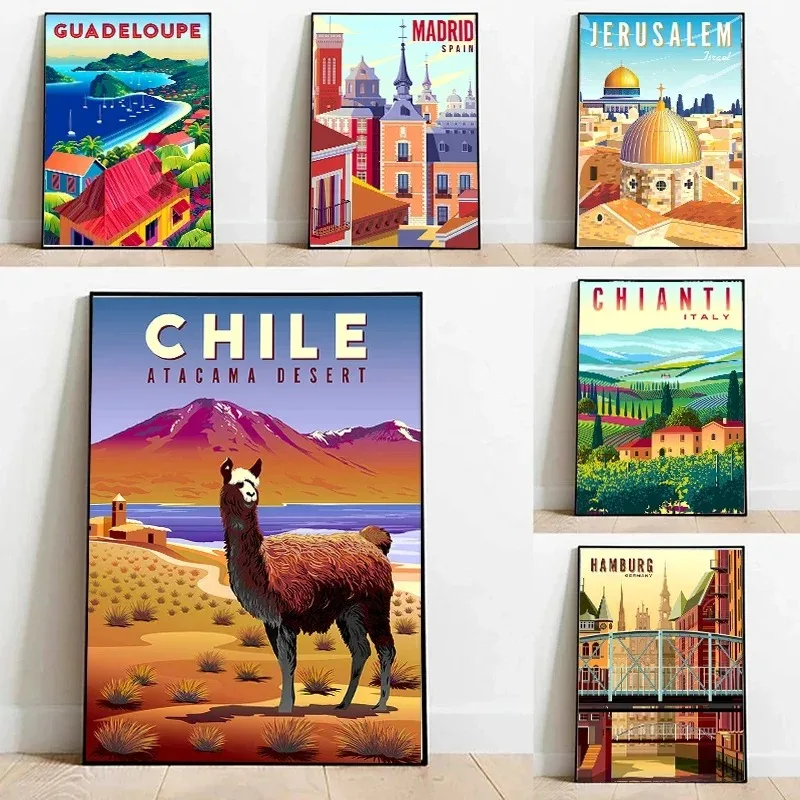 Nordic Travel Cities Poster Pr - Home Decor Vietnam recension och pris