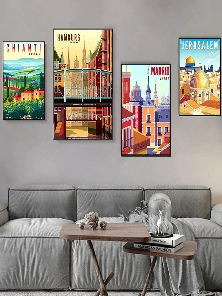 Nordic Travel Cities Poster Pr - Home Decor Vietnam recension och pris