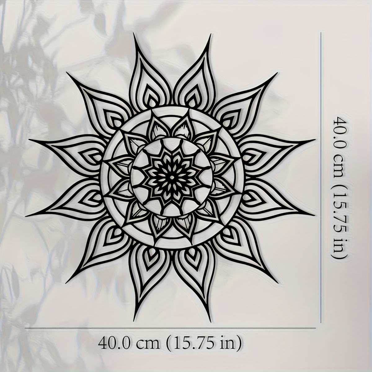 Brand 2D Flat Black White Sun  - Home Decor Brand recension och pris