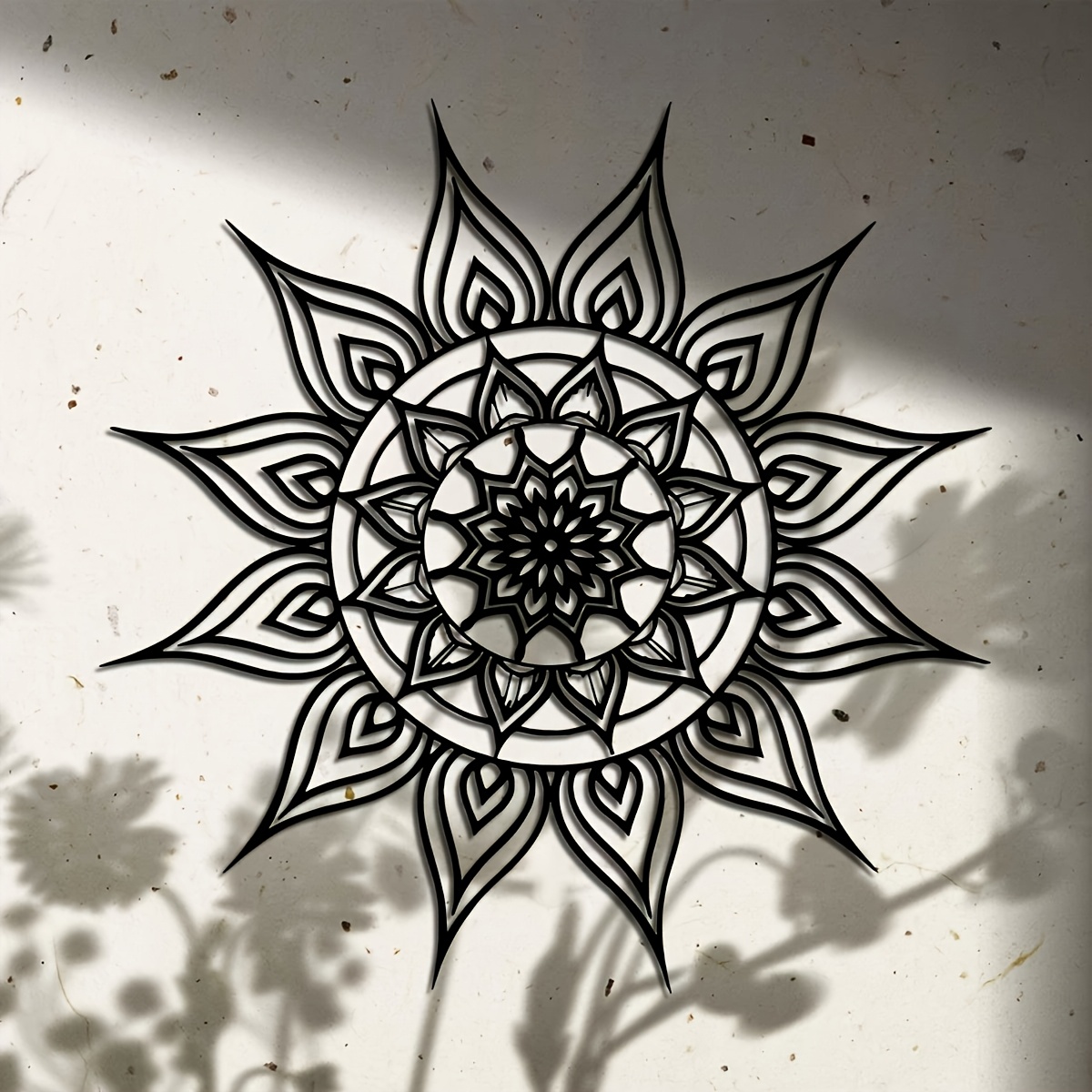 Brand 2D Flat Black White Sun  - Home Decor Brand recension och pris